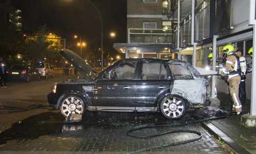 4 juni Auto uitgebrand, flat beschadigd Mozartlaan Schiedam