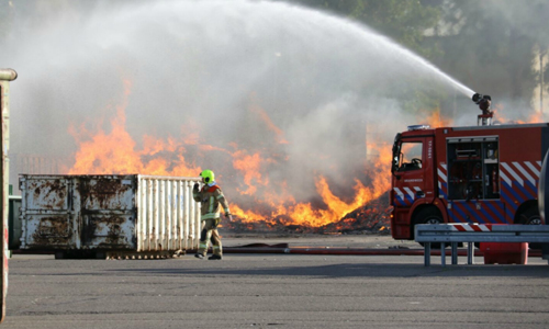 4 juni Grote brand op terrein bij van Gansewinkel Ophemertstraat Rotterdan