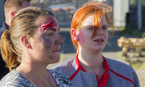 15 juni Grootschalige oefening brandweer Nieuwe Waterwegstraat Schiedam
