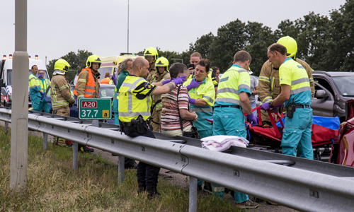 10 juli Gewonden bij botsing afrit A20 Capelle a/d IJssel
