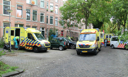 28 juli Man met schotwond in brandende woning Hooidrift Rotterdam