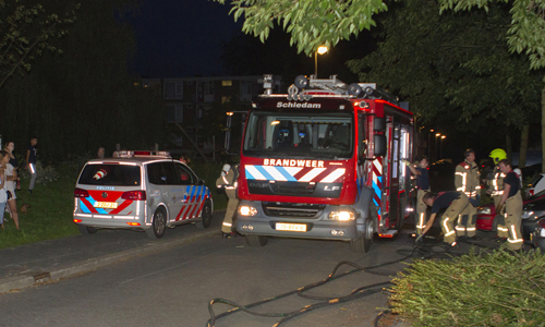 14 augustus Gewonden bij brand in keuken Johan Wagenaarstraat Schiedam