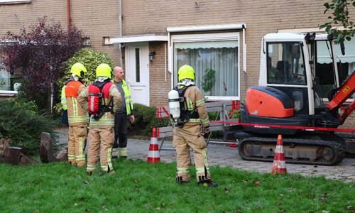 19 oktober Gaslek na graafwerkzaamheden Amalia van Solmslaan Vlaardingen