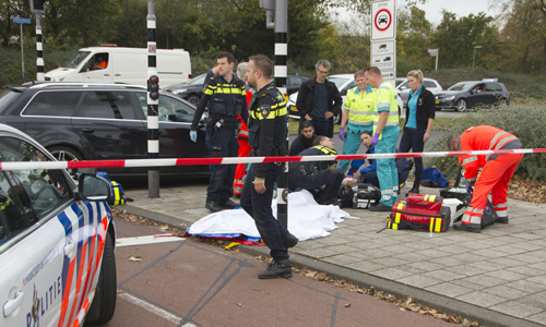 26 oktober Scooter aangereden door auto Kleinpolderplein Rotterdam