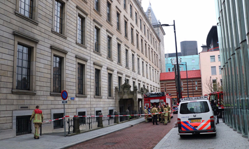 3 november Brand in stadhuis blijkt stofwolk Coolsingel Rotterdam