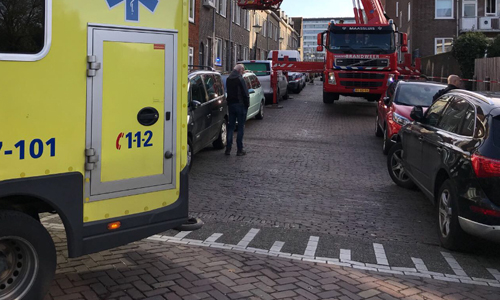 13 november Traumahelikopter ingezet voor medische noodsituatie Diepenbrockstraat Vlaardingen