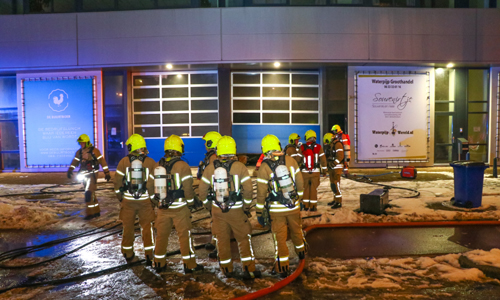 13 december Grote brand in waterpijp groothandel Vlaardingweg Rotterdam