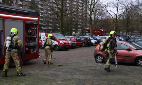 24 december Kleine brand in woning Schubertplein Schiedam