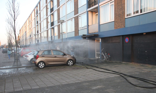 26 maart Kozijn in brand gevlogen Mgr. Nolenslaan Schiedam