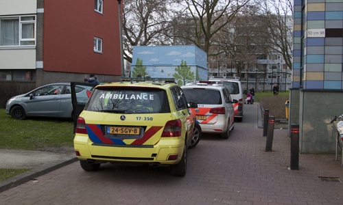 9 maart Gewonde bij steekpartij Cornelia van Zantenplein Schiedam