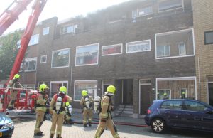 Uitslaande brand in woning Newtonstraat Schiedam