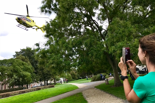 8 september Zwaargewonde bij ernstig ongeval Tuinlaan Schiedam