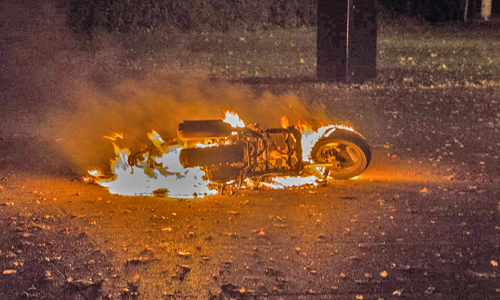 8 november Scooter in de brand Lissabonweg Vlaardingen