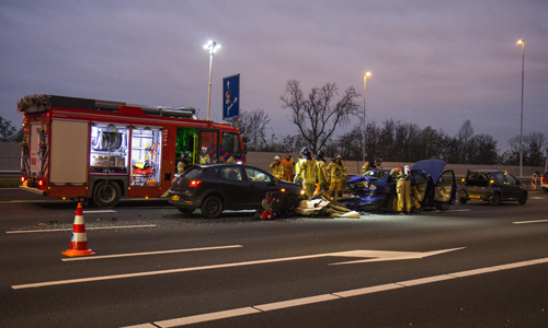 3 december Chaos door ongeval op de A4 Schiedam
