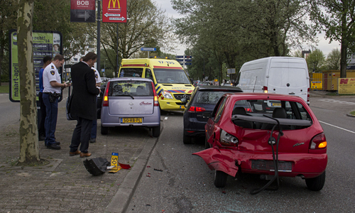 7 april Vrouw gewond na aanrijding Schiedam