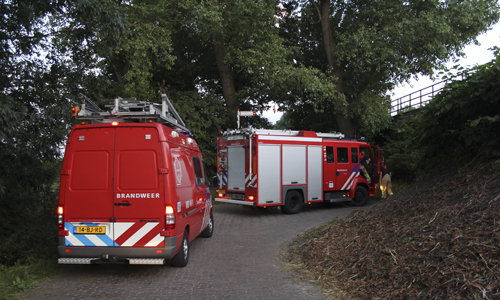 15 juli Brandweer trekt paard uit de sloot Rotterdam