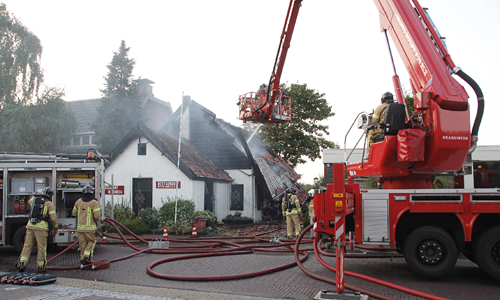 22 juli Grote brand in cafe na explosie Rockanje