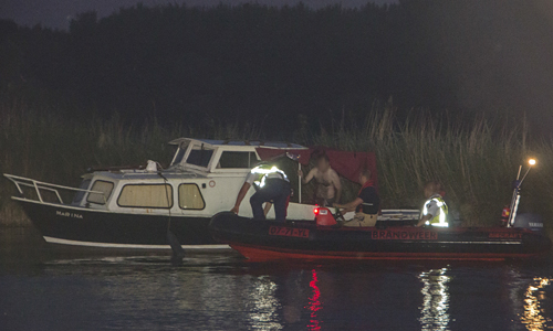 26 juli Dronken man stuurloos met boot op de vaart Vlaardingen