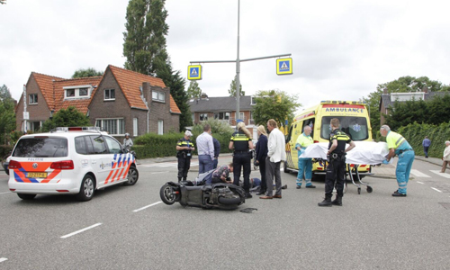 19 juni Aanrijding tussen scooter en auto Schiedam