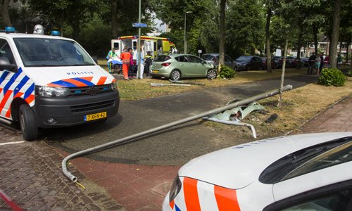 8 juli Ravage na inhaalmanoeuvre Vlaardingen