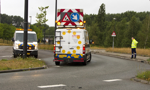 13 juli Gladde wegen door oliespoor Vlaardingen