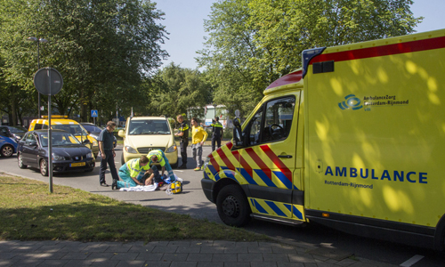 16 juli Fietser gewond na aanrijding met auto Vlaardingen
