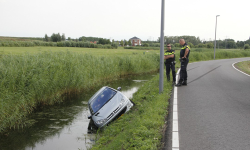 23 juli Auto te water geraakt Schiedam