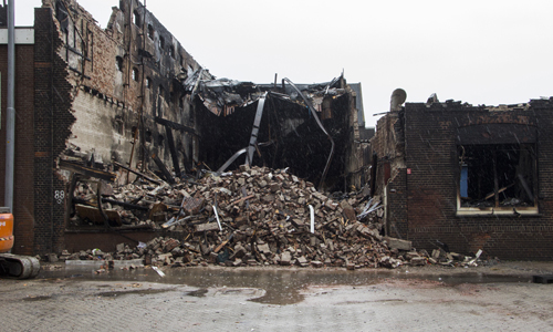 17 september Grote brand Vlaardingen; de Day After Oosthavenkade Vlaardingen