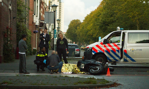 23 september Motorrijder gewond na val Vlaardingen