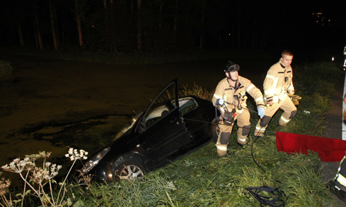 26 september Vrouw uit te water geraakte auto gered Schielandsweg Nieuwerkerk aan den IJssel