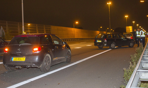 24 oktober Kop-staart botsing op de A20 Vlaardingen
