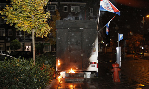 25 oktober Brandstichting in kraam vishandel Schiedam