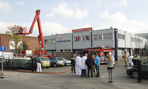 29 oktober Geen gewonden na brand in vleesfabriek Hoofdweg Cappelle a/d Ijssel