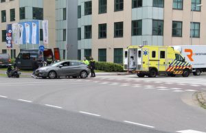 Aanrijding auto vs scooter Admiraal Trompstraat Schiedam