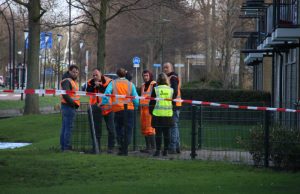 Groot lek in hoofdwaterleiding Frans Halslaan Maassluis