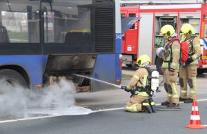 Brand in RET bus Hoekse Lijn ‘S-Gravelandseweg Schiedam