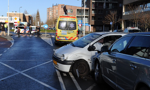 19 december Aanrijding Rooseveltsstraat Leiden
