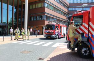 Brand in droger in het ziekenhuis Vlietlandplein Schiedam