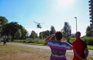 Traumahelikopter ingezet voor hulp aan baby Dr Wiardi Beckmansingel Vlaardingen