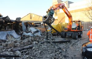 Grote brand in loods, de day after Nieuw-Mathenesserstraat Schiedam