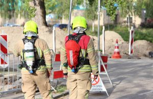 Gaslek tijdens graafwerkzaamheden Prinses Beatrixlaan Schiedam