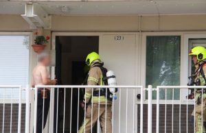 Middelbrand in woning op de 11e verdieping Johan Braakensiekstraat Schiedam