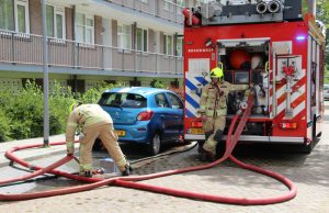 Brand in kelder van flat Van der Duyn Maasdamlaan in Vlaardingen