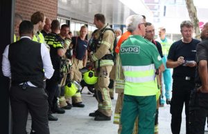 Supermarkt ontruimd na CO2 lekkage Binnenhof Rotterdam