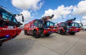 Nieuwe crashtenders voor Rotterdam The Hague Airport Vliegveldweg Rotterdam