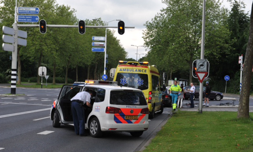 25 mei Wielrenners aangereden door auto Alpen aan den Rijn