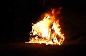 Go Sharing scooter opgeblazen met vuurwerk Poptahof Noord Delft