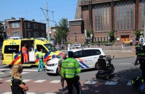 Scootmobiel aangereden door busje Den Haag