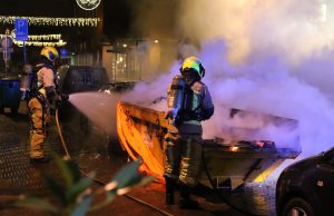 Bouwcontainer in brand gestoken Prinsestraat Den Haag