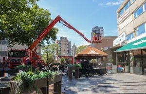 Middelbrand bij Grand Cafe de Hofnar Hoogstraat Vlaardingen